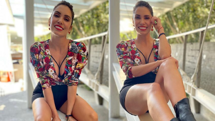 Andrea Escalona se escapa de Televisa y presume tremendo cuerpazo con ajustado 'look' en Los Ángeles