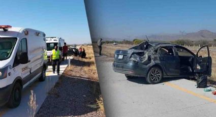 Se registran par de volcaduras en la carretera Hermosillo-Guaymas; hay varios lesionados