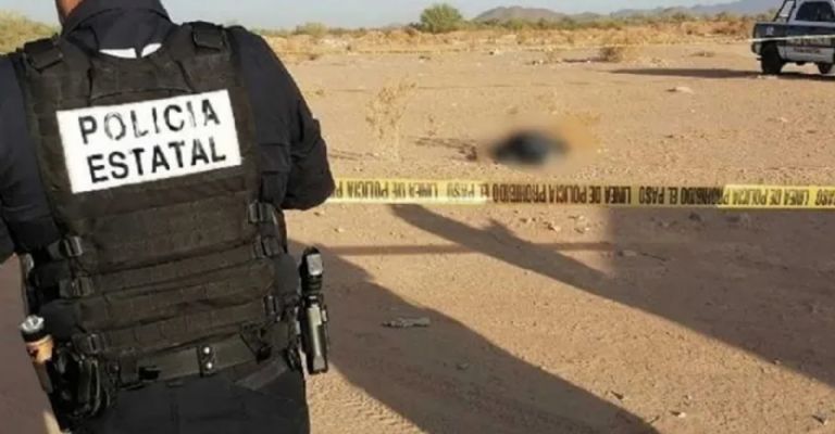 Autoridades llegan al sitio del crimen