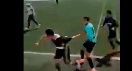Violencia en el futbol: Previo a final de un partido, jugadores y espectadores tienen brutal pelea