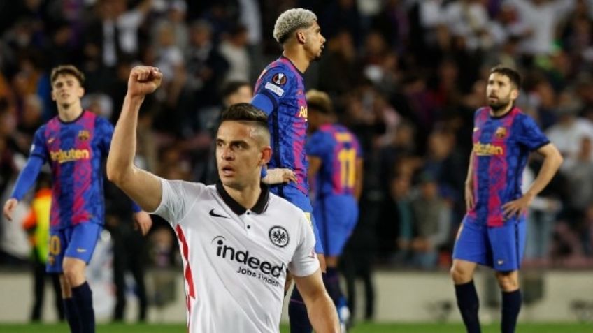 Mal día para el Barcelona: Eintracht Frankfurt los deja fuera de la Europa League