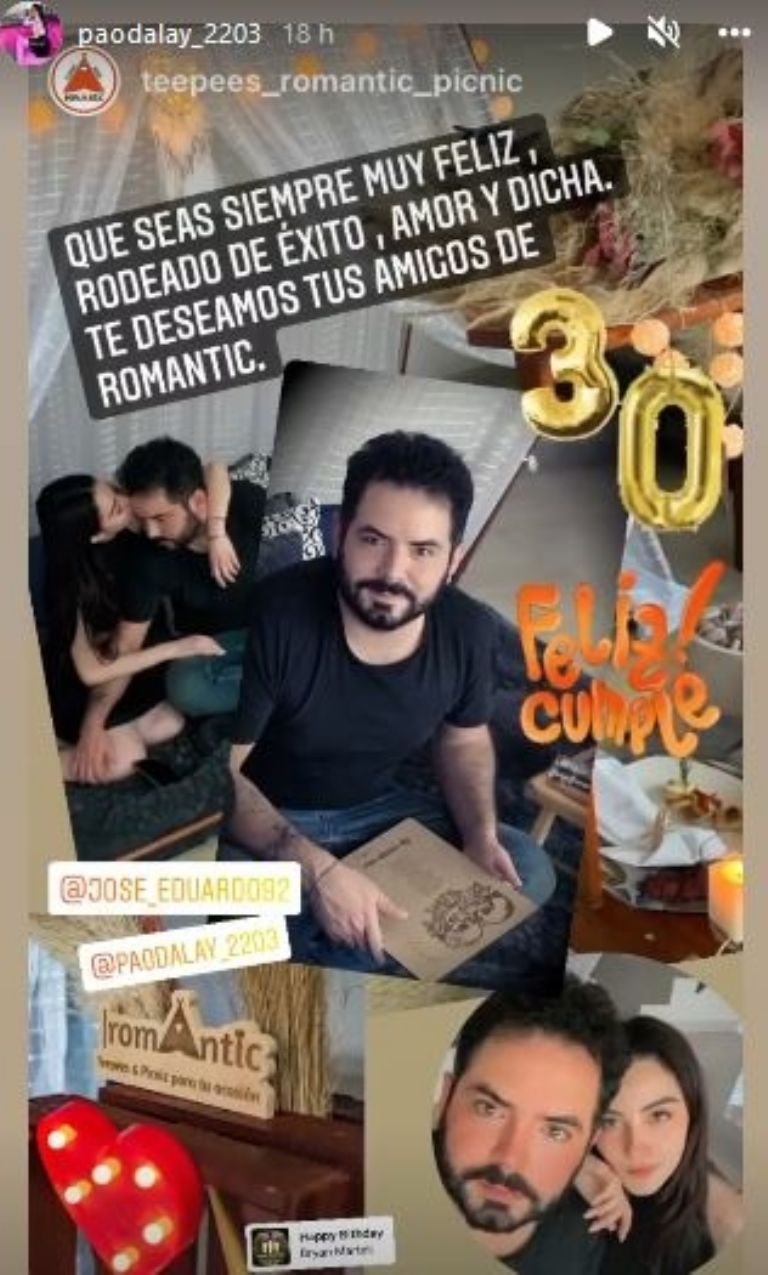 Mensaje de Paola Dalay a José Eduardo por su cumpleaños 