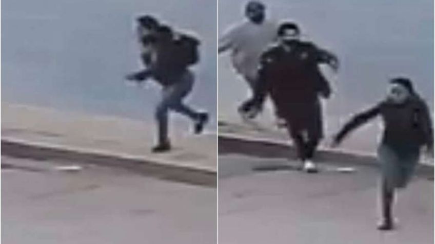 ¡Atención! Queda en VIDEO intento de secuestro contra una mujer a las afueras de un Cobach