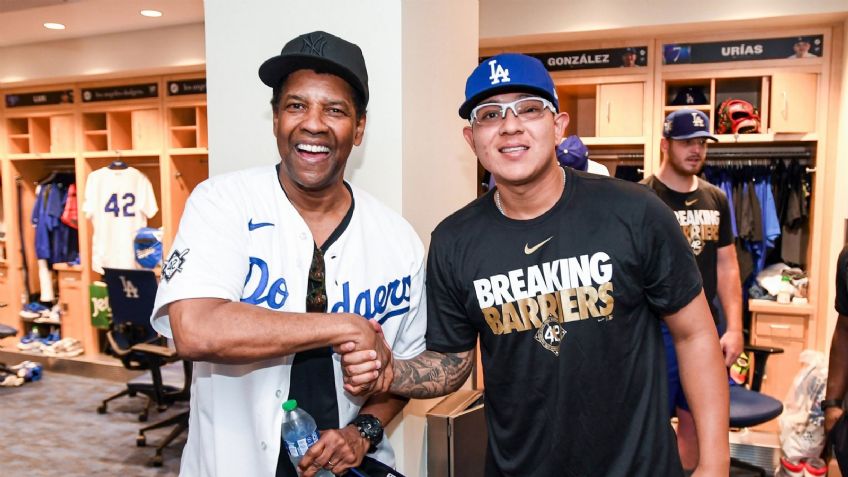 Invitado de lujo: Julio Urías y los Dodgers reciben la visita del actor Denzel Washington