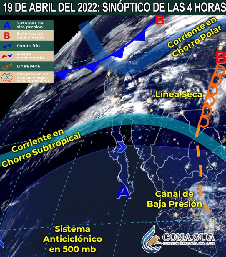 Conagua comparte el pronóstico del clima y el tiempo de este martes para Sonora