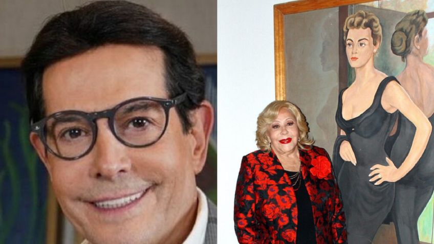 'Pepillo' Origel  presume que la pintura de Silvia Pinal, hecha por Diego Rivera, ya es de él