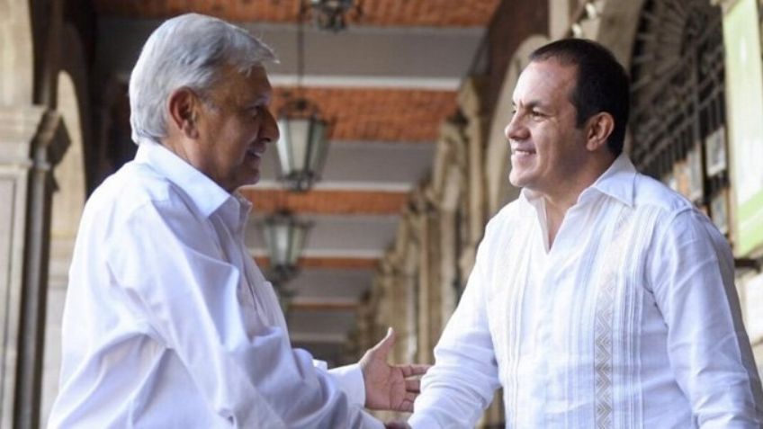 López Obrador apoya y defiende al gobernador Cuauhtémoc Blanco: "Doy todo mi corazón"