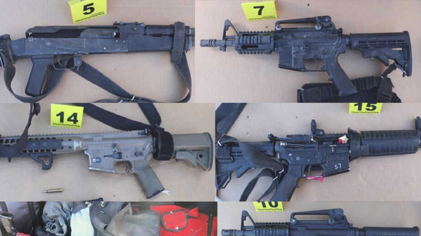 Golpe al crimen: Decomisan armas, cargadores y cartuchos a un hombre en Caborca