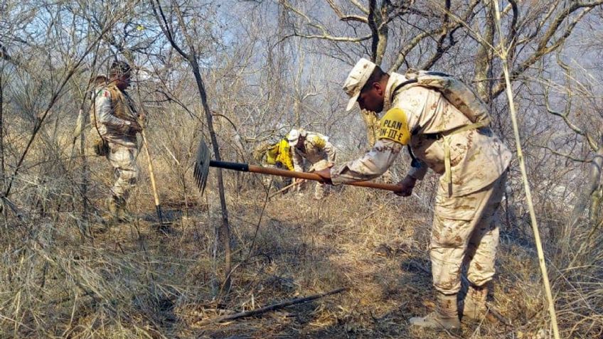 Sedena aplica plan de emergencia tras detectarse nuevo incendio forestal en Álamos
