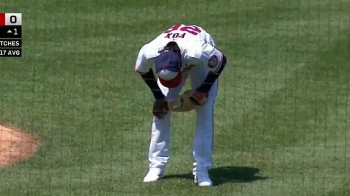 VIDEO: Lucius Fox, jugador de los Nacionales, vomita a mitad del juego y se vuelve viral