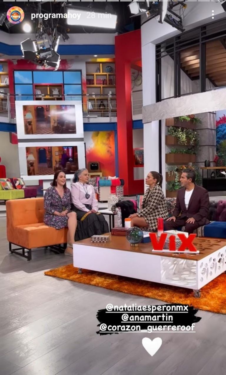 Natalia Esperón en el programa hoy