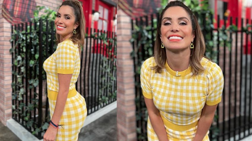 Andrea Escalona derrocha belleza con coqueto 'look' en 'Hoy' y fascina a todo Televisa: "Muy guapa"