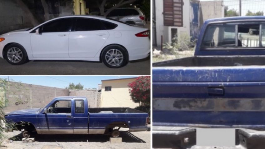 Recuperan dos vehículos con reporte de robo en calles de Hermosillo; fueron abandonados