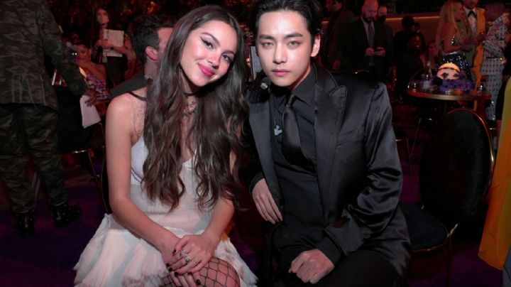 ¿Romance en los Grammy? Tae, de BTS, se deja ver muy 'cariñoso' con Olivia Rodrigo