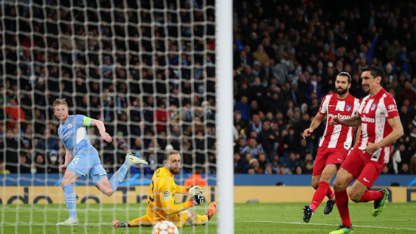 El Manchester City derriba muralla defensiva del Atlético de Madrid y saca ligera ventaja