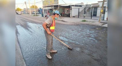 Don Justo realiza trabajos de mejoramiento urbano en Ciudad Obregón