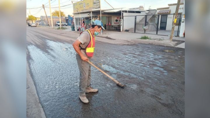 Don Justo realiza trabajos de mejoramiento urbano en Ciudad Obregón