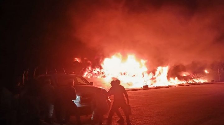 Voraz incendio en instalaciones de la Guardia Nacional causa pánico y moviliza a las autoridades