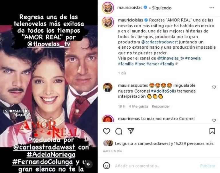 'Amor Real' regresa a Tlnovelas