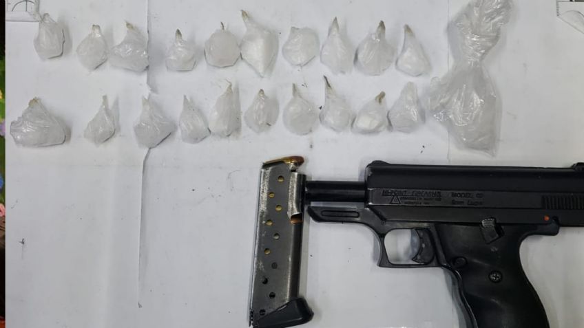 Sonora: Lo paran por ir a exceso de velocidad y le encuentran 'crystal' y pistola cargada