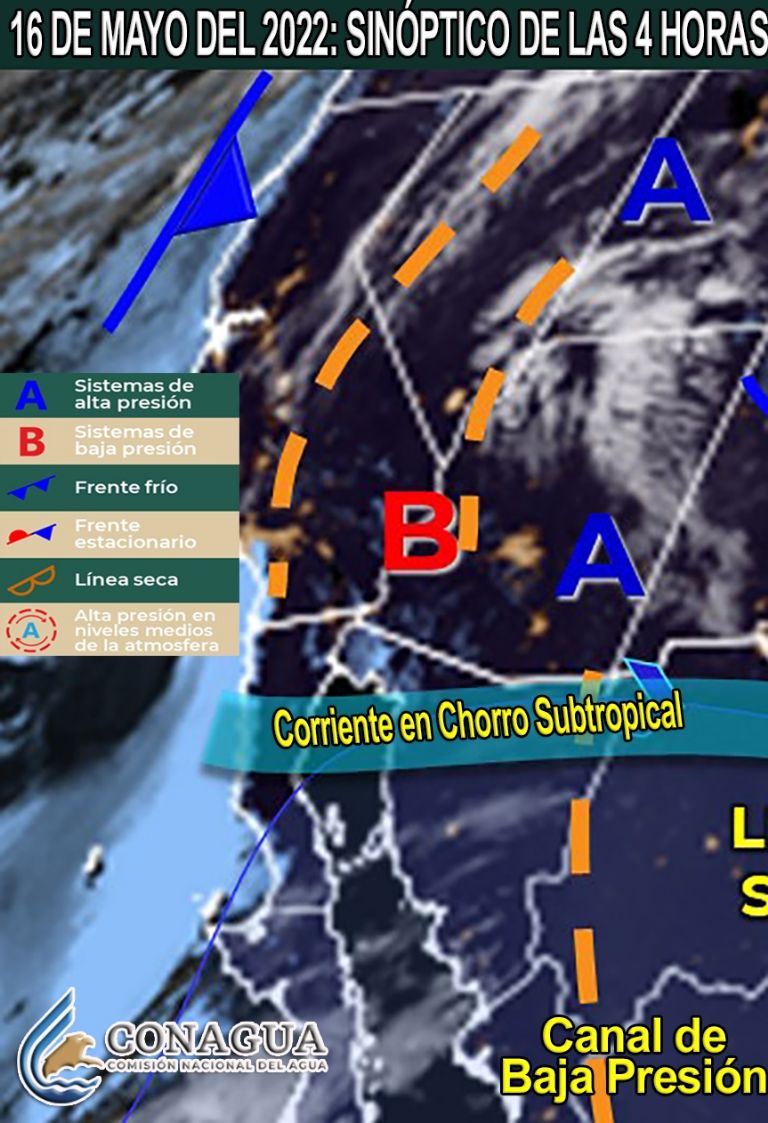 Conagua comparte el pronóstico del clima y el tiempo de este lunes para Sonora.