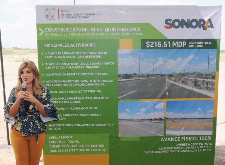 En la imagen, la exgobernadora de Sonora, Claudia Pavlovich, en la inauguración del Hospital de Especialidades de Sonora.