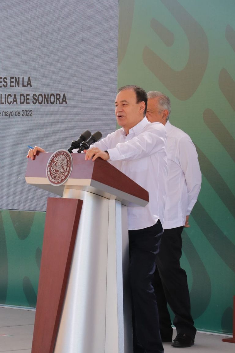 En la imagen, el gobernador Alfonso Durazo en la conferencia de prensa matutina desde Cajeme. Créditos: TRIBUNA