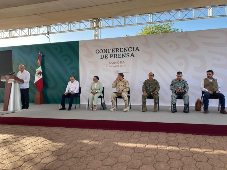 En la imagen, el presidente AMLO en la conferencia de prensa de este viernes, desde Cajeme. Créditos: TRIBUNA