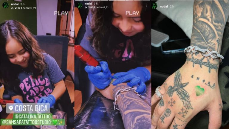 Nodal se hace nuevo tatuaje