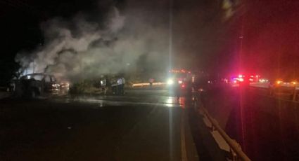 Accidente vehicular en Sonora: Automovilista muere calcinado tras fuerte colisión