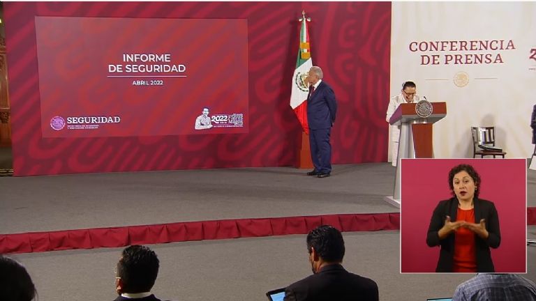 En la imagen, presentan informe de Seguridad de México. Créditos: Captura de pantalla