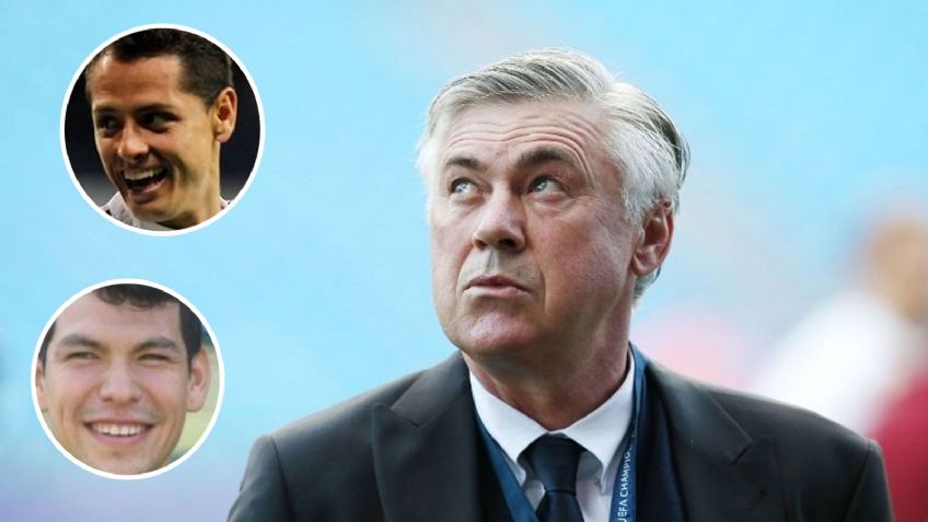 Carlo Ancelotti revela que todavía se 'mensajea' con 'Chicharito' y 'Chucky' Lozano