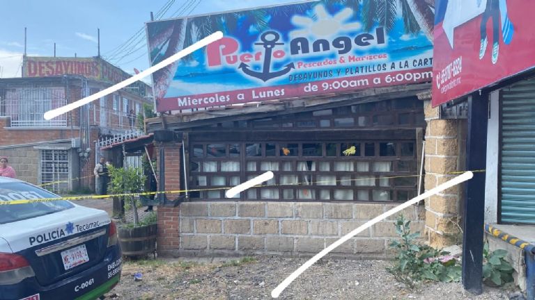 En la imagen, el restaurante en el que ocurrió el ataque armado en Tecámac. Crédito: Twitter @tavojeda5