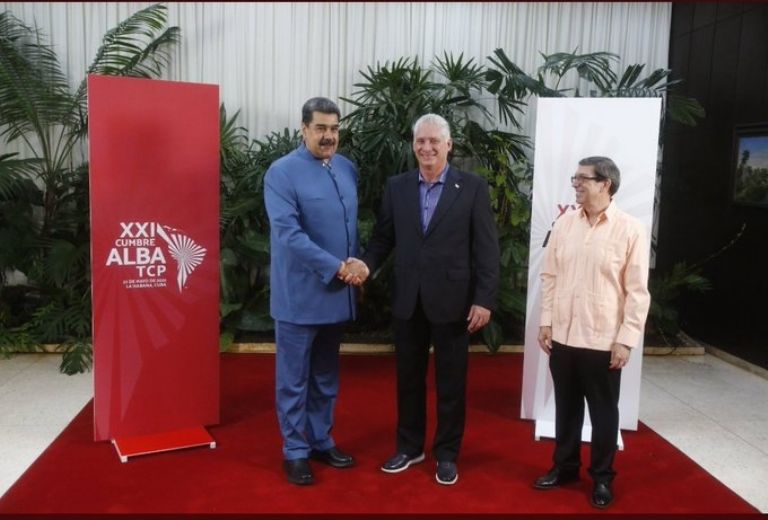 Miguel Díaz-Canel con Nicolás Maduro