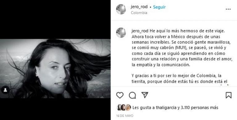 Marimar Vega de vuelta de Colombia