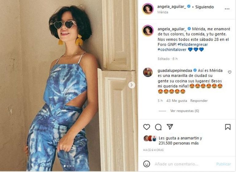 Ángela Aguilar en Mérida