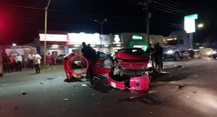 Aparatoso accidente vehicular: 4 autos colisionan en Ciudad Obregón; reportan una víctima