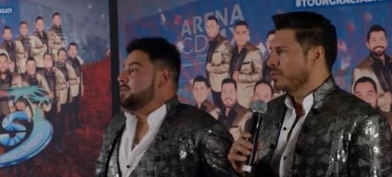 Banda MS en la rueda de prensa