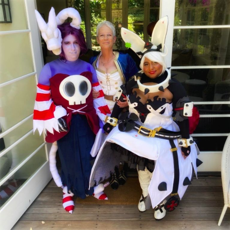 Jamie Lee Cutis en la boda de su hija 