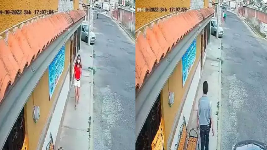 FUERTE VIDEO: Intentan 'levantar' a jovencita a plena luz del día; se escondió en lavandería