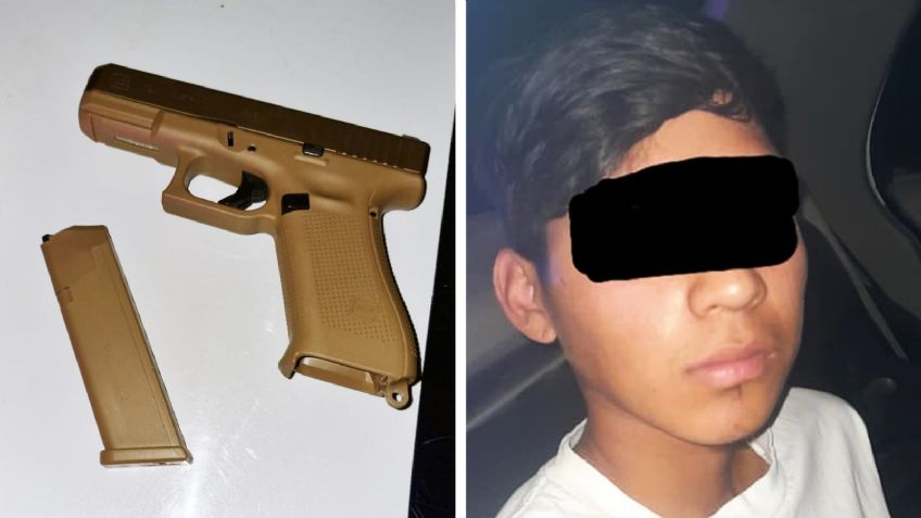 Arrestan a joven armado en San Luis Río Colorado; realizó disparos en la vía pública