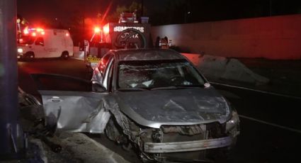 Trágico accidente: Vehículo excede el límite de velocidad y se impacta en la calzada Zaragoza