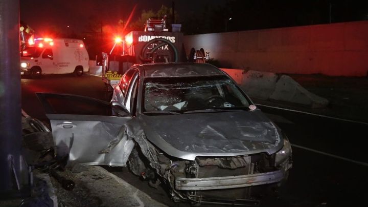 Trágico accidente: Vehículo excede el límite de velocidad y se impacta en la calzada Zaragoza