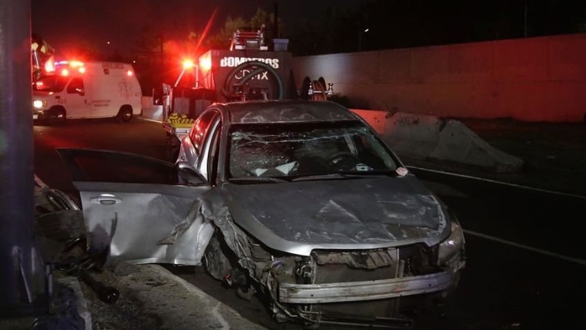 Trágico accidente: Vehículo excede el límite de velocidad y se impacta en la calzada Zaragoza