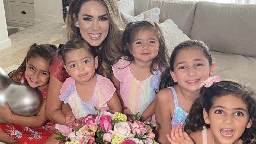 Jacqueline Bracamontes se adelanta al Día de las Madres y celebra a lo grande con sus cinco hijas