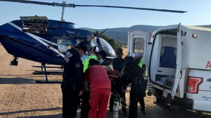 Por complicaciones en su embarazo, mujer es trasladada vía aérea a hospital en Ciudad Obregón