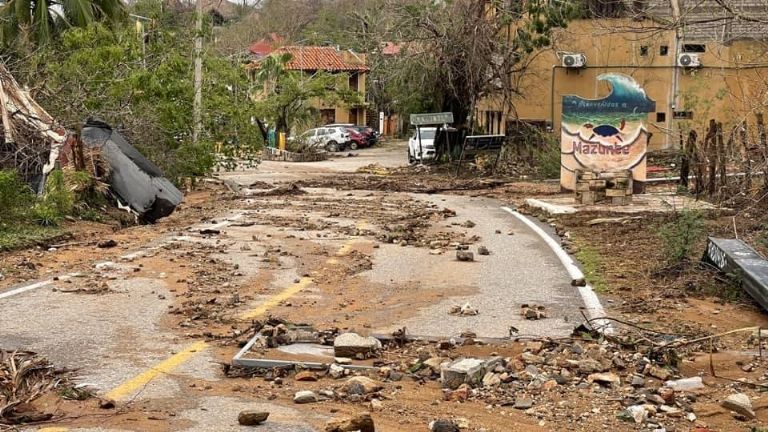 El paso de Agatha por Oaxaca dejó nueve muertos y cinco desaparecidos. Foto: Internet