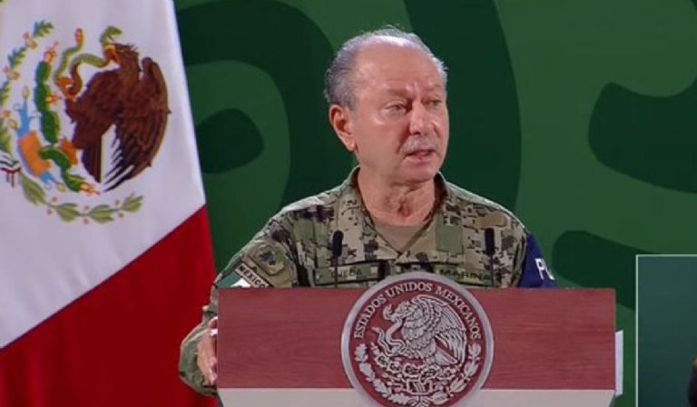 José Rafael Ojeda, titular de la Semar. Foto: Conferencia de prensa matutina