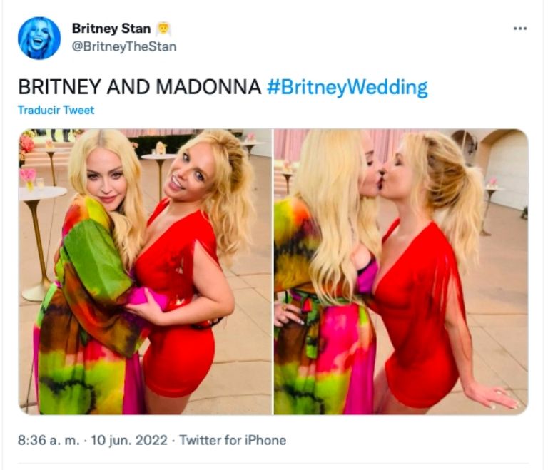 Madonna vuelve a besar a Britney Spears 