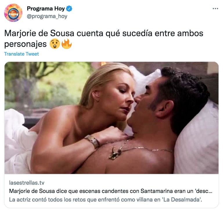 Santamarina y Marjorie de Sousa